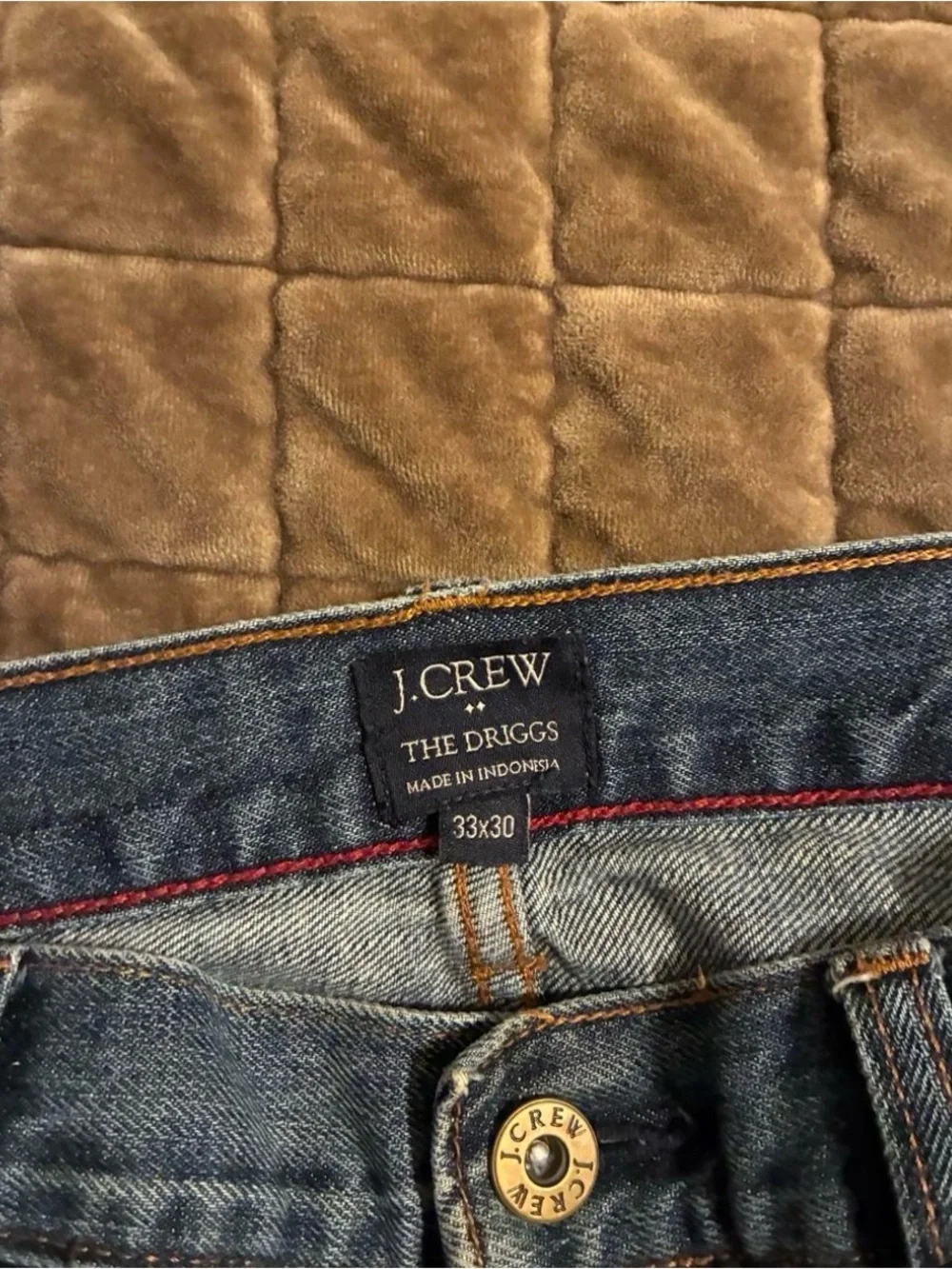 J. Crew Men's Straight Jeans in Faded Blue